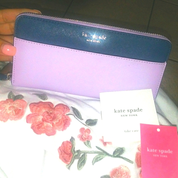 kate spade Handbags - Kate Spade♠Continental Wallet Purple Luxury wallet